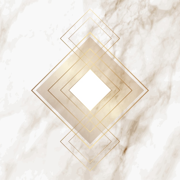 エレガントな大理石のテクスチャにゴールドダイヤモンドパターン 無料のベクター