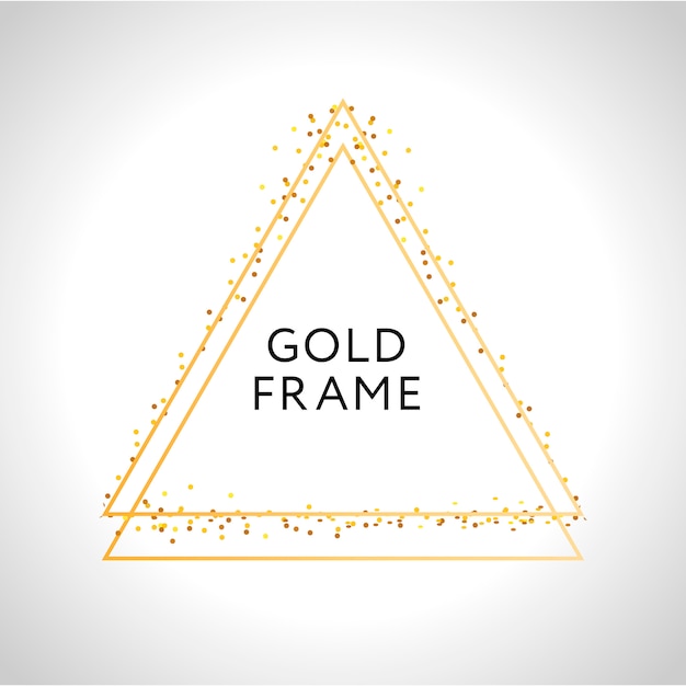 Download Gold frame decor isolated shiny gold metallic gradient ...