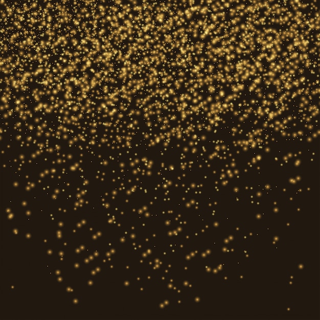 Gold glitter texture on black background | Premium Vector