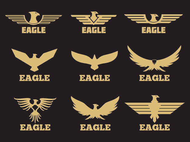 Download Free Gold Heraldic Eagles Logo Collection Premium Vector Use our free logo maker to create a logo and build your brand. Put your logo on business cards, promotional products, or your website for brand visibility.