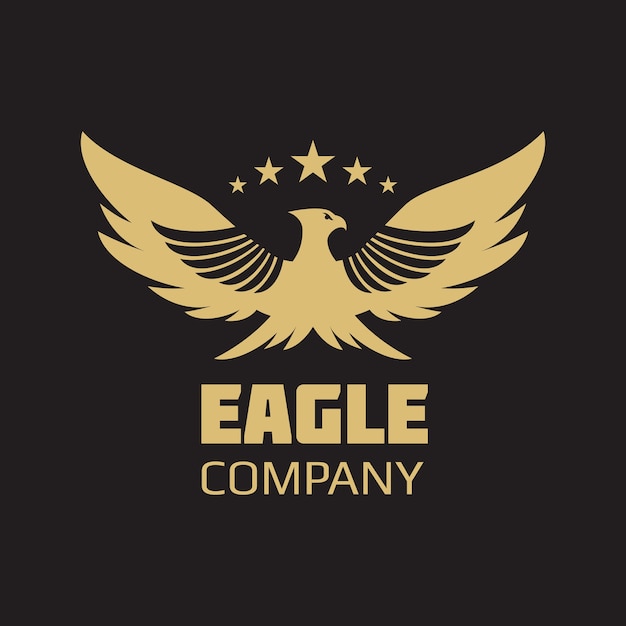 Download Free Gold Heraldic Silhouettes Eagle Logo Company Design Premium Vector Use our free logo maker to create a logo and build your brand. Put your logo on business cards, promotional products, or your website for brand visibility.