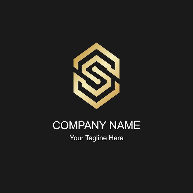 Premium Vector | Gold letter s color logo elegant