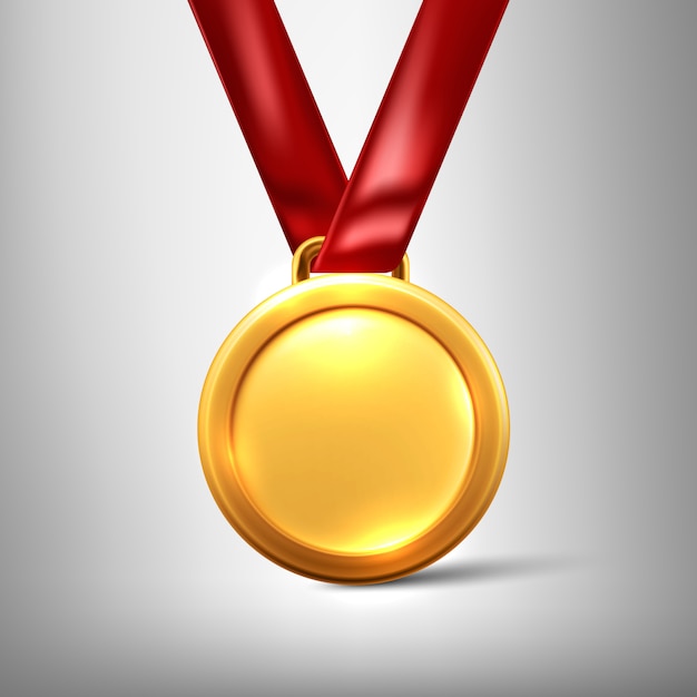 Premium Vector | Gold medal illustration