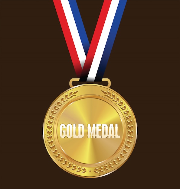 Premium Vector Gold Medal