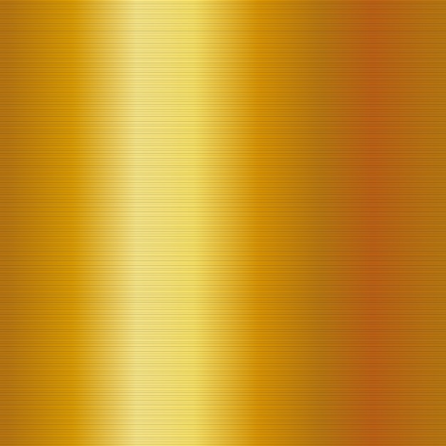 黄色のテクスチャ背景を持つ金の金属板 金の金属の背景 プレミアムベクター