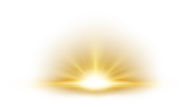 Premium Vector | Gold rays rising on white background