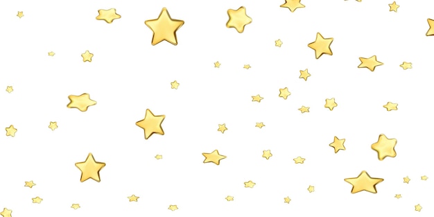 金の星の背景 綺麗な ベクトルイラストテンプレートバナー プレミアムベクター