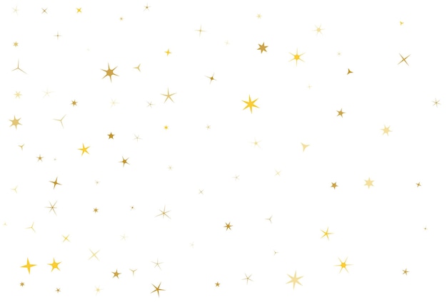 Premium Vector | Gold star dust sparkle vector on white