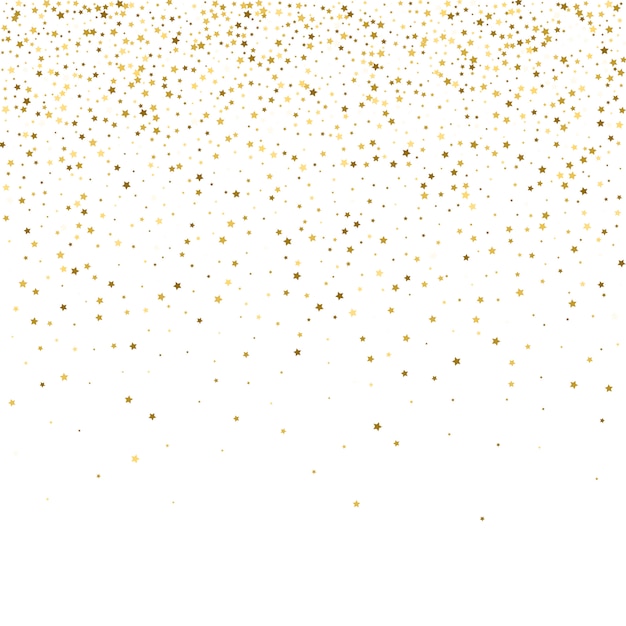 Premium Vector | Gold stars. confetti celebration, falling golden ...