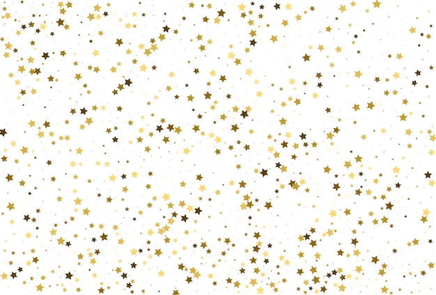 Premium Vector | Gold stars confetti. holiday party decor.