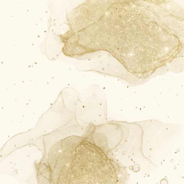 Free Vector | Golden alcohol ink background. abstract fluid painting