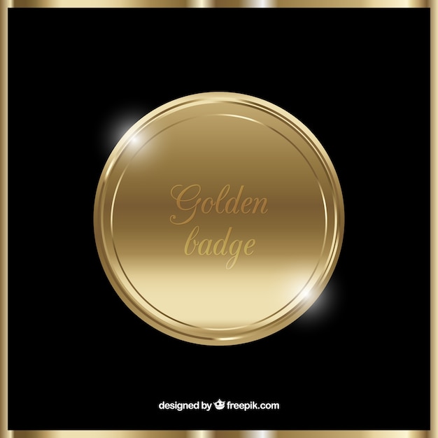 Free Vector | Golden badge