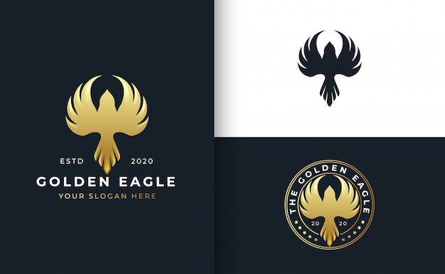 Download Vector Gold Eagle Logo PSD - Free PSD Mockup Templates