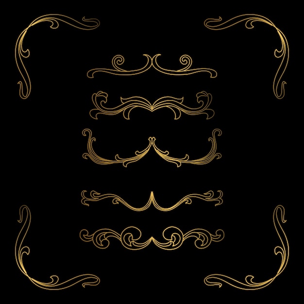 Premium Vector | Golden border luxury frame