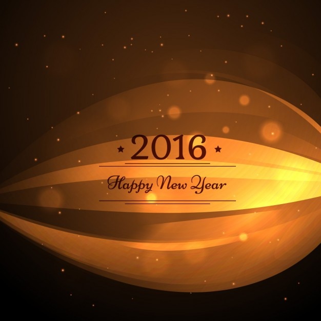Golden card of 2016 new year