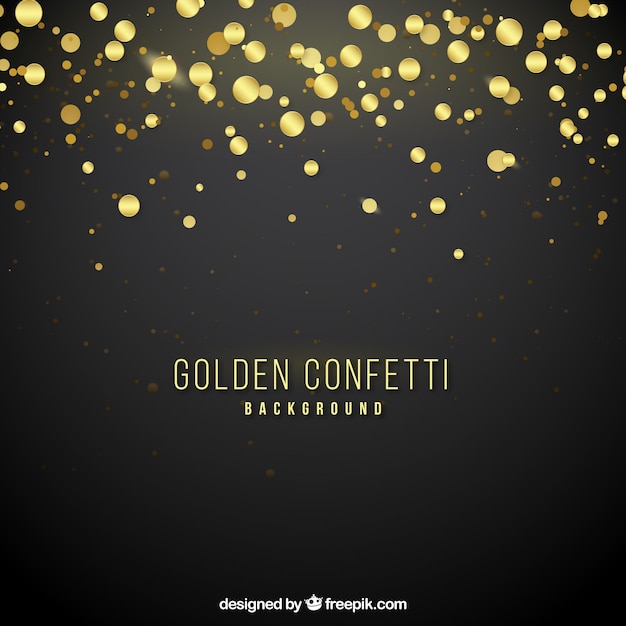 Free Vector | Golden confetti background