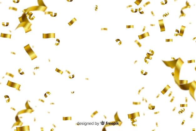 Download Free Golden Confetti On White Background Free Vector Use our free logo maker to create a logo and build your brand. Put your logo on business cards, promotional products, or your website for brand visibility.