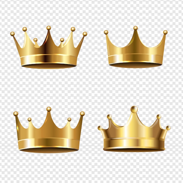 Download Free Golden Crown Set Transparent Background Premium Vector Use our free logo maker to create a logo and build your brand. Put your logo on business cards, promotional products, or your website for brand visibility.