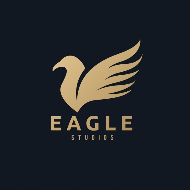 Download Free A Golden Eagle Logo On A Black Background Free Vector Use our free logo maker to create a logo and build your brand. Put your logo on business cards, promotional products, or your website for brand visibility.
