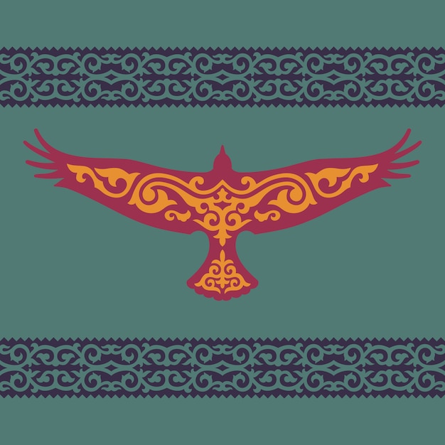 Download Free Golden Eagle With A Kazakh Ornament Premium Vector Use our free logo maker to create a logo and build your brand. Put your logo on business cards, promotional products, or your website for brand visibility.