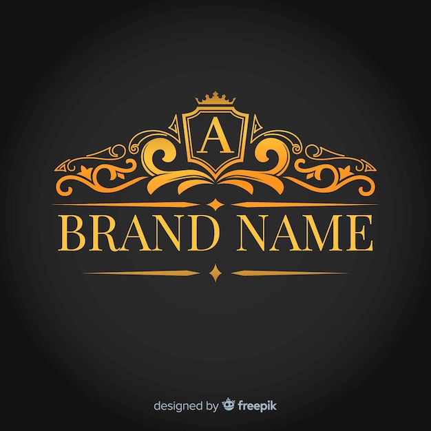 Download Free Golden Elegant Corporative Logo Template Free Vector Use our free logo maker to create a logo and build your brand. Put your logo on business cards, promotional products, or your website for brand visibility.