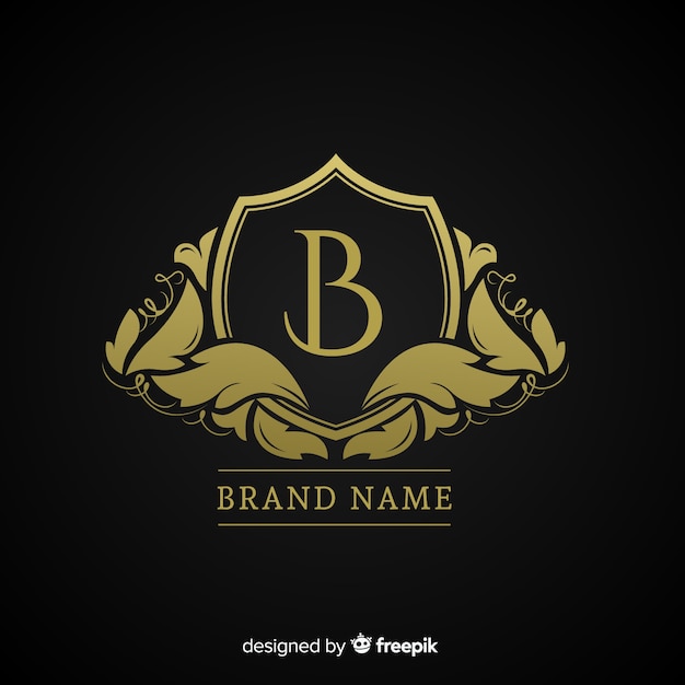 Download Free Golden Elegant Logo Flat Style Free Vector Use our free logo maker to create a logo and build your brand. Put your logo on business cards, promotional products, or your website for brand visibility.