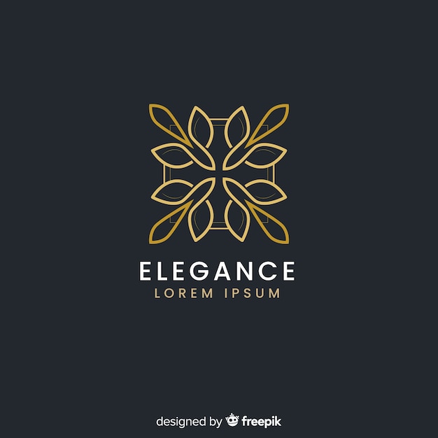 Download Free Golden Elegant Logo Flat Style Free Vector Use our free logo maker to create a logo and build your brand. Put your logo on business cards, promotional products, or your website for brand visibility.