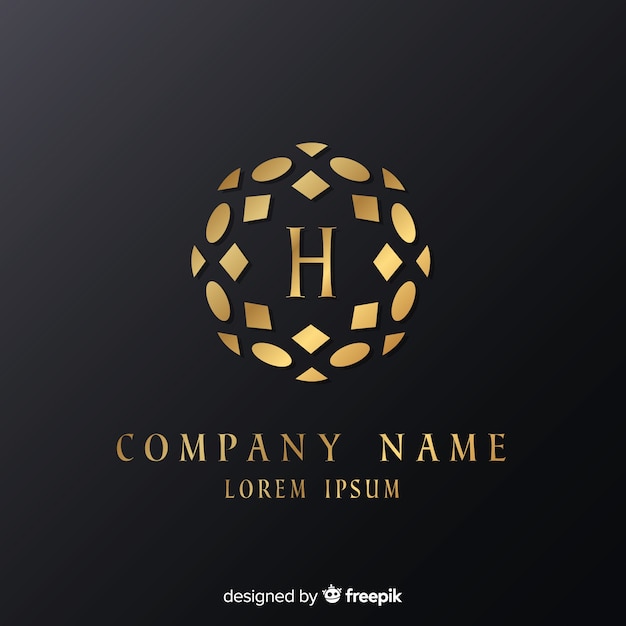 Download Free Free Vector Golden Elegant Logo Template With Ornaments Use our free logo maker to create a logo and build your brand. Put your logo on business cards, promotional products, or your website for brand visibility.