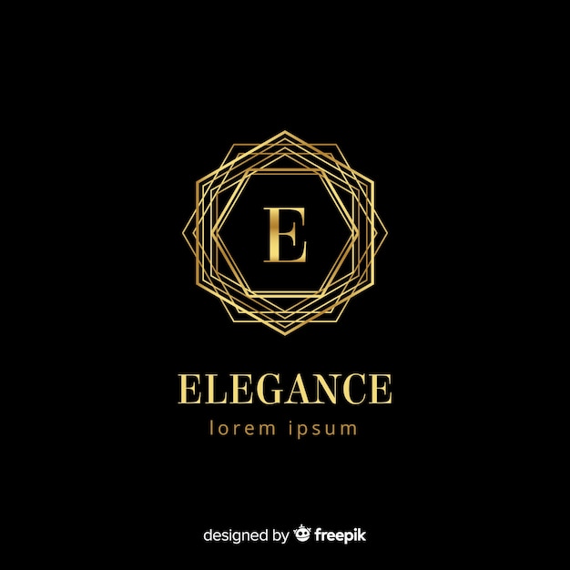 Download Free Golden Elegant Logo Template With Ornaments Free Vector Use our free logo maker to create a logo and build your brand. Put your logo on business cards, promotional products, or your website for brand visibility.