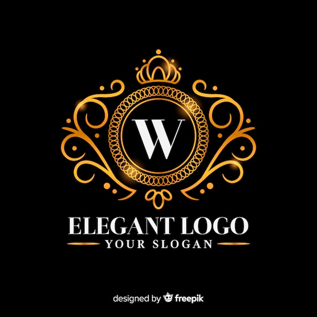 Download Free Download This Free Vector Golden Elegant Logo Template Use our free logo maker to create a logo and build your brand. Put your logo on business cards, promotional products, or your website for brand visibility.