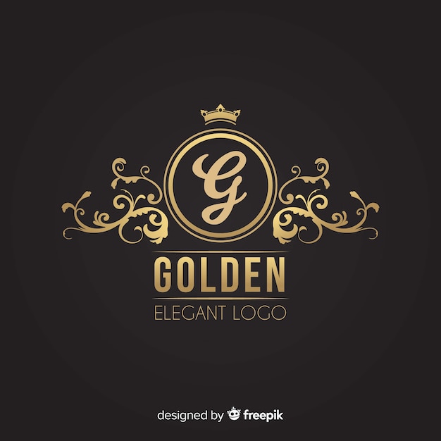 Download Free Golden Elegant Logo Template Free Vector Use our free logo maker to create a logo and build your brand. Put your logo on business cards, promotional products, or your website for brand visibility.
