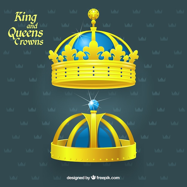 Download Free Freepik Golden King A Queen Crowns Vector For Free Use our free logo maker to create a logo and build your brand. Put your logo on business cards, promotional products, or your website for brand visibility.