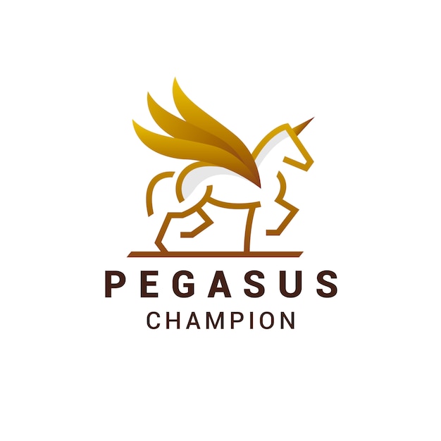 Download Free Golden Line Pegasus Logo Design Premium Vector Use our free logo maker to create a logo and build your brand. Put your logo on business cards, promotional products, or your website for brand visibility.