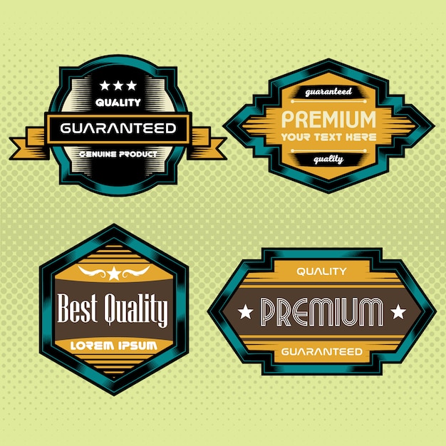 Golden logo design Vector | Free Download