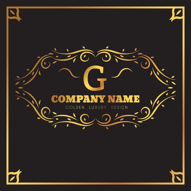 Download Free Golden Logo Template Monogram G Letter Emblem Premium Vector Use our free logo maker to create a logo and build your brand. Put your logo on business cards, promotional products, or your website for brand visibility.