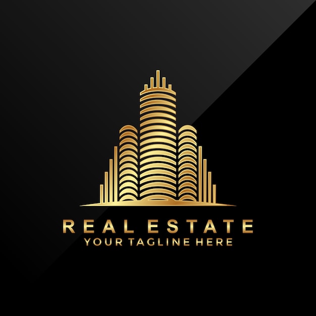 Download Free Golden Luxury Real Estate Logo Premium Vector Use our free logo maker to create a logo and build your brand. Put your logo on business cards, promotional products, or your website for brand visibility.