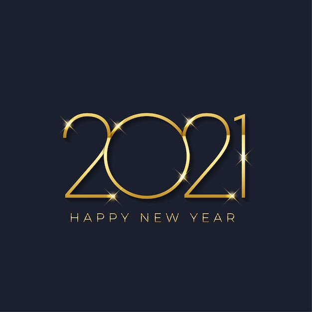 Premium Vector | Golden new year background