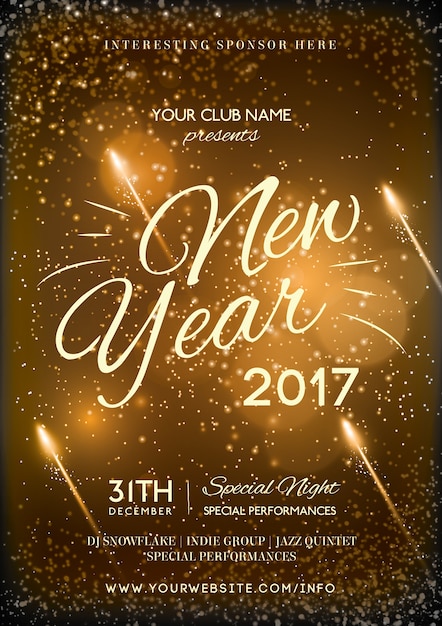 New Year Invitation 2017 5