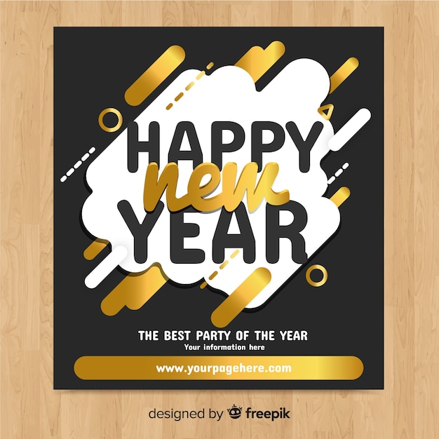 golden-new-year-party-template-vector-free-download