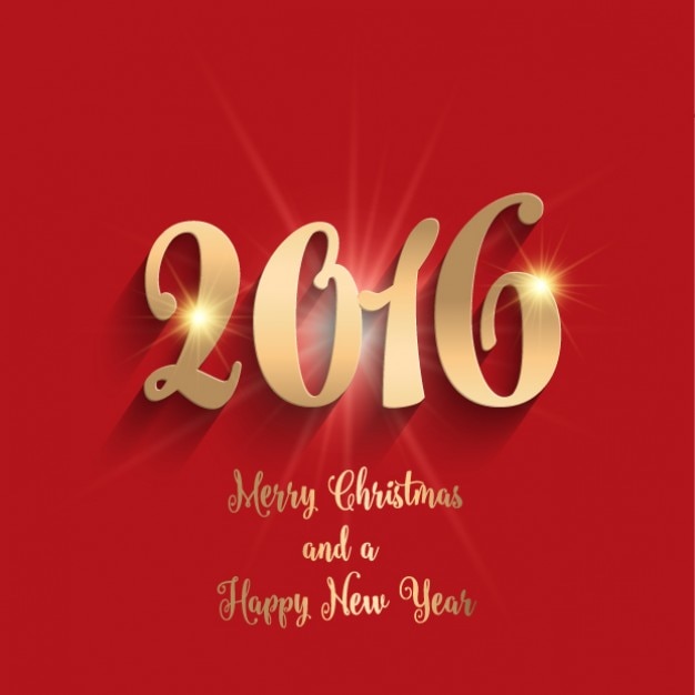 Download Golden numbers red christmas background Vector | Free Download