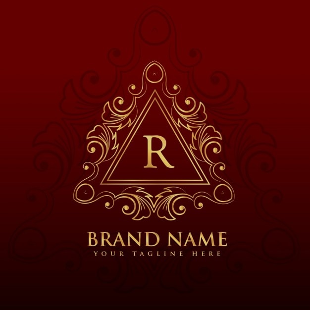Download Free Download This Free Vector Golden Ornamental Logo With The Letter R Use our free logo maker to create a logo and build your brand. Put your logo on business cards, promotional products, or your website for brand visibility.