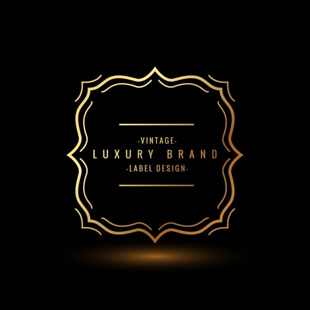 Free Vector | Golden ornamental logotype