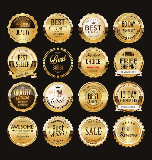 Download Free Golden Badges Images Free Vectors Stock Photos Psd Use our free logo maker to create a logo and build your brand. Put your logo on business cards, promotional products, or your website for brand visibility.
