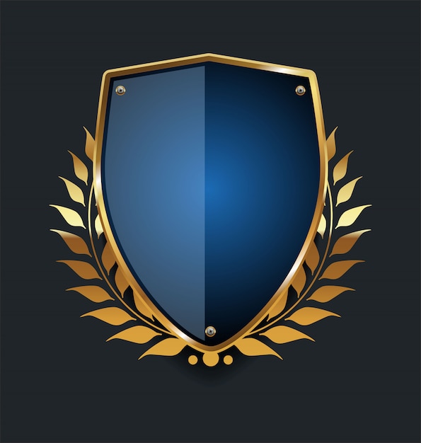 Download Free Golden Shield Premium Vector Use our free logo maker to create a logo and build your brand. Put your logo on business cards, promotional products, or your website for brand visibility.