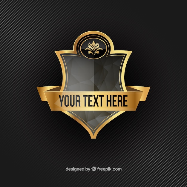 Download Free Free Vector Golden Shield Use our free logo maker to create a logo and build your brand. Put your logo on business cards, promotional products, or your website for brand visibility.