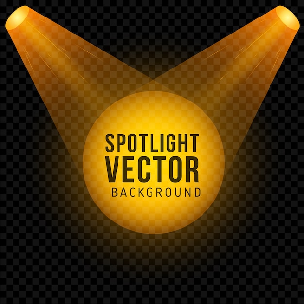 Download Free Vector | Golden spotlight