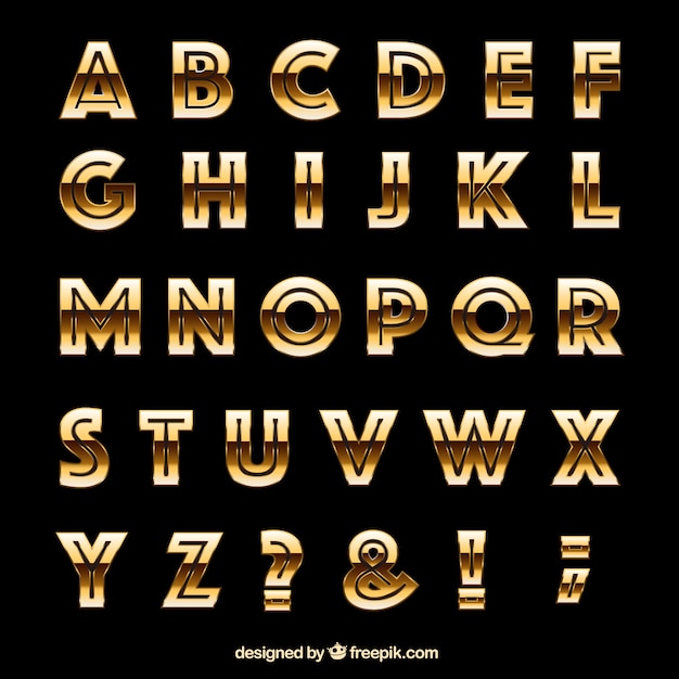 Gold Font Psd Downloader