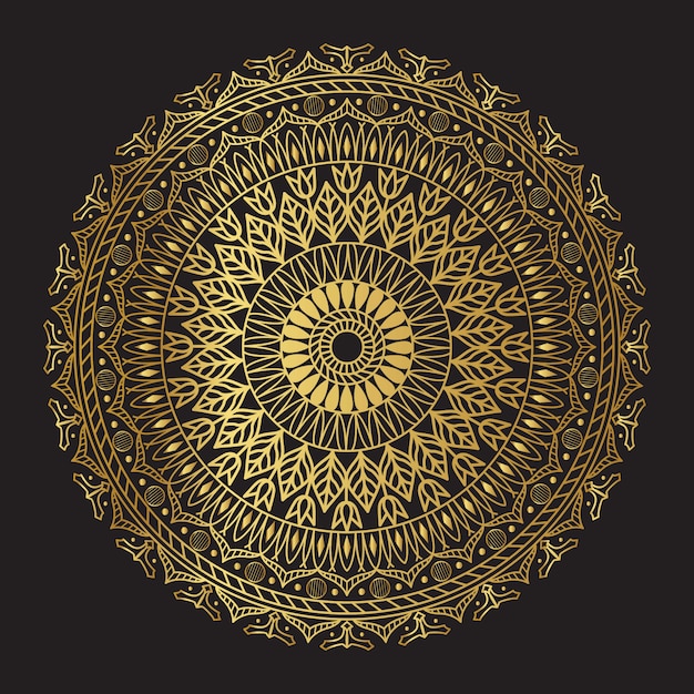 Premium Vector Golden Vector Mandala