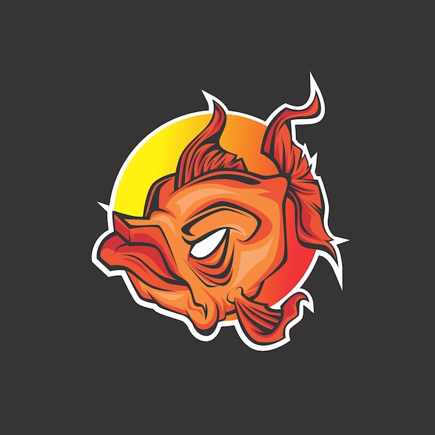 Download Premium Vector | Goldfish logo
