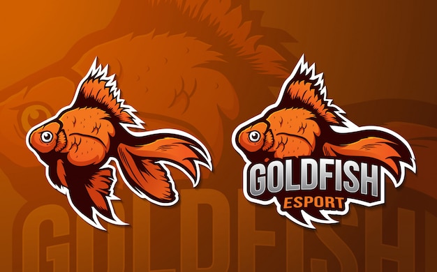 Premium Vector Goldfish Mascot Esport Logo